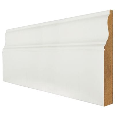 White Primed Ferrol Skirting - 3000mm x 146mm -
