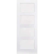 Shaker White Primed 4 Panel Interior Door - 2040mm x 726mm -