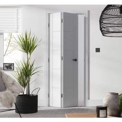 Vancouver White Primed Bi-Fold Interior Door - 1981mm x 762mm -