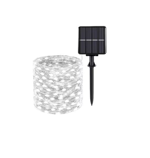 Caradok Solar String Lights Outdoor - 8 Lighting Modes - Extra Long Up to 30m with 300 LEDs - IP65 Waterproof Fairy Lights - Home & Garden > Lighting > Light Ropes & Strings