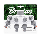 White Line 4-way Manifold with 1 "or 3/4" BSP Tap Connection - Home & Garden > Lawn & Garden Garden watering
