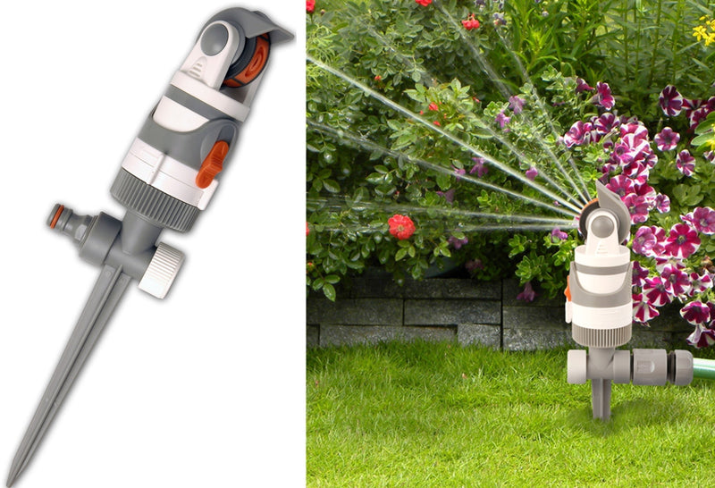4 - Pattern Gear Drive Sprinkler White Line - Home & Garden > Lawn & Garden > Watering & Irrigation > Sprinklers & Sprinkler Heads > Sprinklers Garden watering