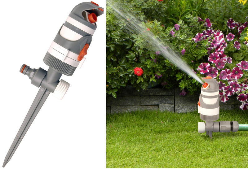 2-Pattern Gear Drive Sprinkler White Line - Home & Garden > Lawn & Garden > Watering & Irrigation > Sprinklers & Sprinkler Heads > Sprinklers Garden watering
