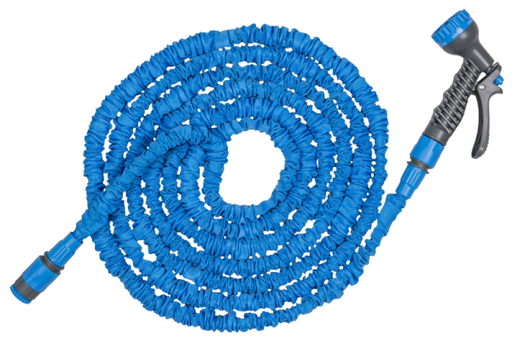 Expanding Trick Hose 10m - 30m Blue - Home & Garden > Lawn & Garden Garden watering