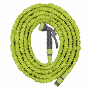 Expanding Trick Hose 15m - 45m Lime - Home & Garden > Lawn & Garden Garden watering