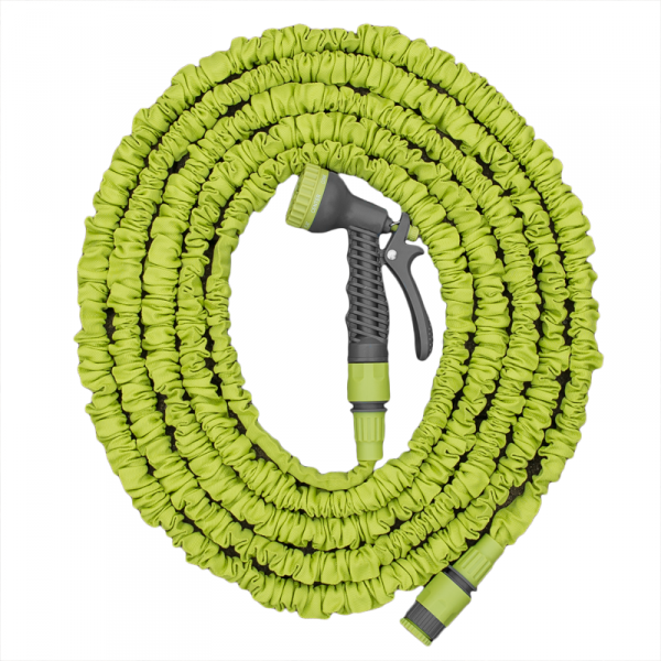 Expanding Trick Hose 10m - 30m Lime - Home & Garden > Lawn & Garden Garden watering