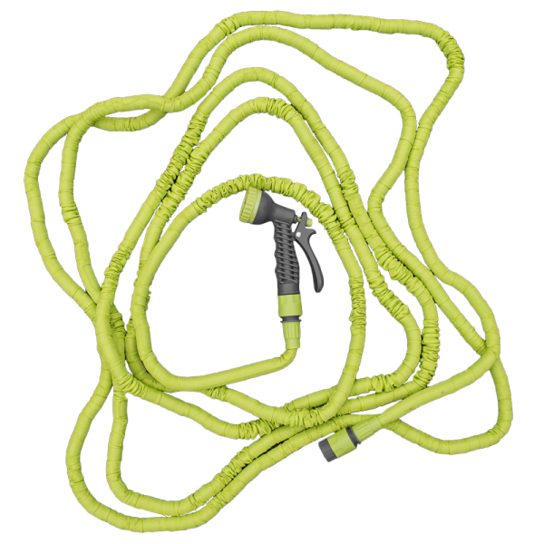 Expanding Trick Hose 7.5m - 22m Lime - Home & Garden > Lawn & Garden > Watering & Irrigation > Garden Hoses Garden watering