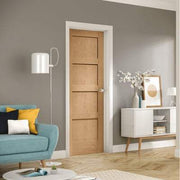 Oak Shaker 4 Panel Un-Finished Internal Door - All Sizes - Doors