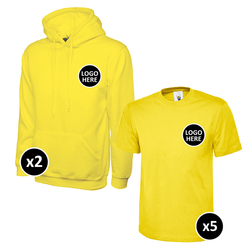 Uneek Hoodie & T-Shirts Bundle - 7 Items - BUNDLE
