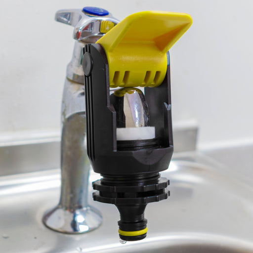 Kitchen Tap Adaptor "Non Branded" Yellow - Home & Garden > Lawn & Garden > Watering & Irrigation > Garden Hose Fittings & Valves > Garden Hose Fittings Garden watering