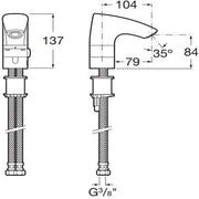 M3 Electronic Basin Mixer Tap - Bathrooms