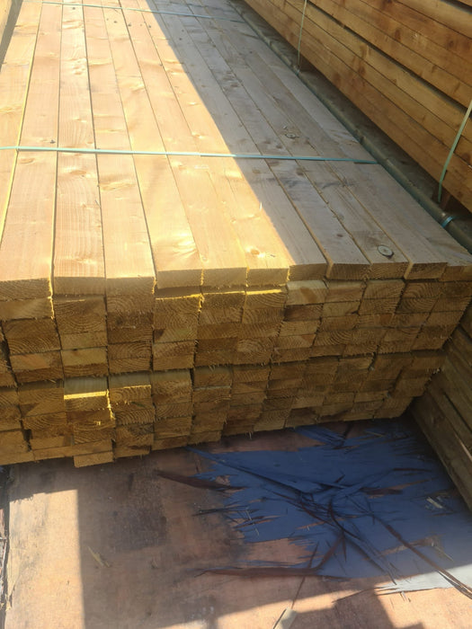 BULK BUY - Pack Of 25 x C24 Structural Grade Treated Timber 100x47 x 3m (4x2) 💥£180 Inc Vat💥