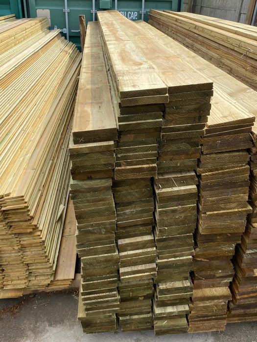 BULK BUY - Pack Of 50 x Pressure Treated Timber Gravelboards 150 x 22 x 3000mm (6x1) 💥£325 Inc Vat💥