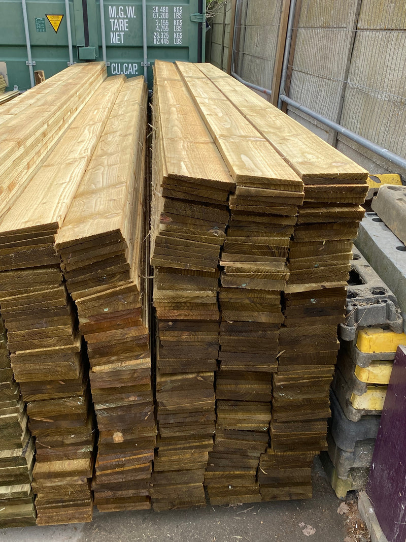 BULK BUY - Pack Of 50 x EXTRA THICK Barn Style Featheredge Cladding 175 x 32 x 4800mm - 7 Inch 💥£450💥 - Home & Garden > Lawn & Garden > Outdoor Living > Outdoor Structures > Sheds, Garages & Carports Featheredge Cladding